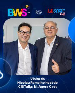 Recebemos com prazer na BWS IoT o @nicolauramalho Ramalho, host da @iagoracast e @cist_segurosetransportes , principais eventos voltados a tecnologias, aos setores de seguros, transporte, logística e gerenciamento de riscos no Brasil.

Momentos como esse fortalecem o diálogo e relacionamentos entre profissionais, especialistas e empresas. 
Iniciativas que impulsionam a inovação, promovem a troca de conhecimento e contribuem para a evolução e disseminação do conhecimento do mercado.

Agradecemos a visita e a oportunidade de compartilhar ideias, experiências e perspectivas sobre o futuro da nova revolução em tecnologias aplicadas, como A.I, Robôs, Rede 6G e muitas outras inovações.

✨ A inovação está no DNA da BWS IoT.
🚀 BWS IoT — inovação sem fronteiras.

#BWSIoT #Inovação #TecnologiaIoT